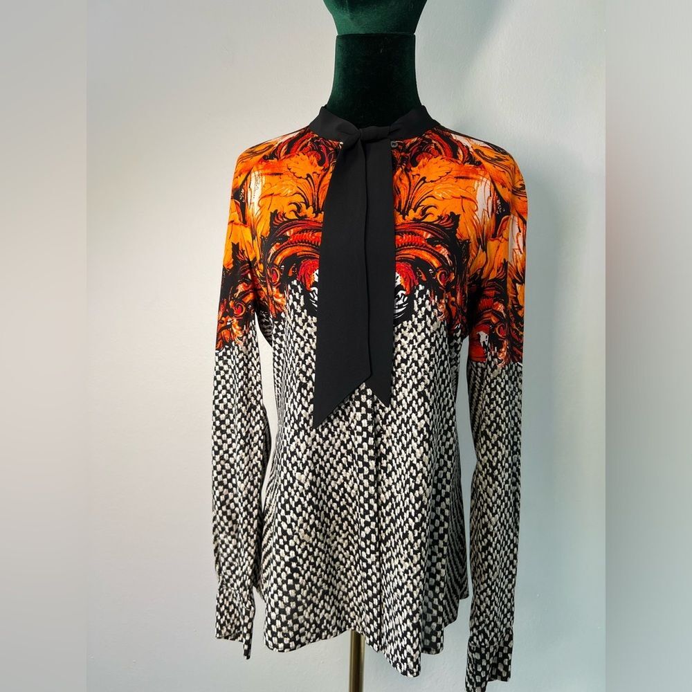 Roberto Cavalli Neck Tie Blouse size 40